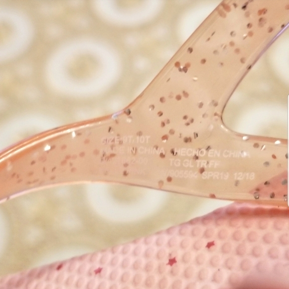 NWOT GAP Toddler Girl Pink Flip Flops - Picture 6 of 6